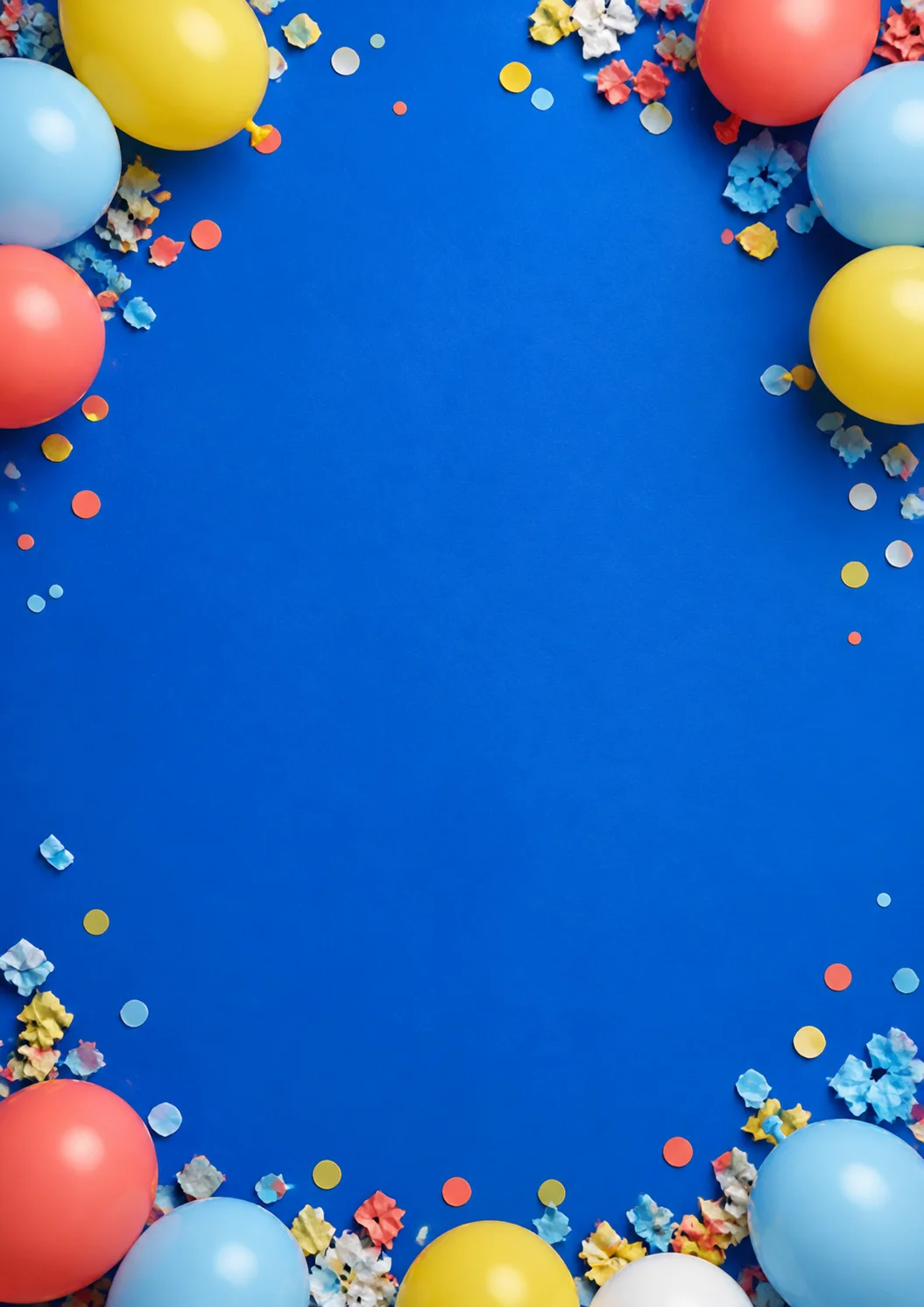 Anteprima del modello — Invito di compleanno per bambini con coriandoli