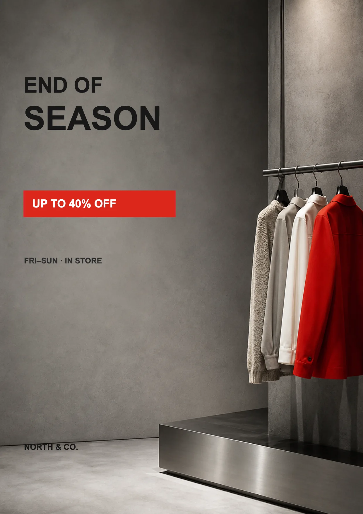Affiche de promotion mode