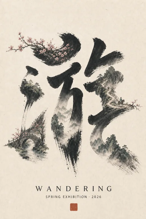 Paysage calligraphique
