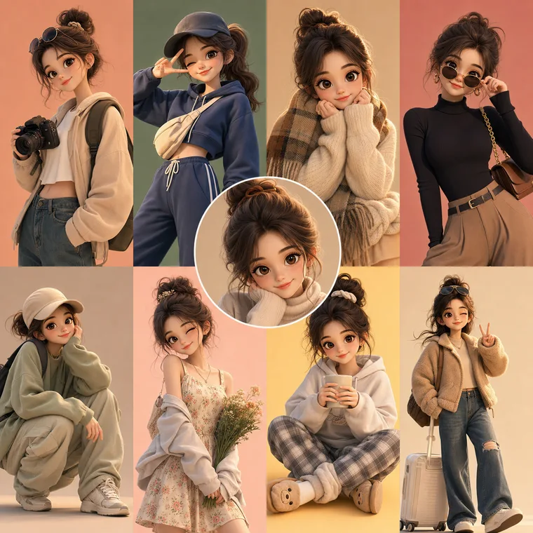 Bambola fashion 3D preset example